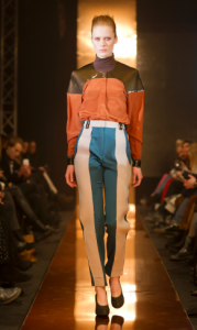 Burnt oranges, white and blues among key color combos. Complete 180 look for current Americana West trends.