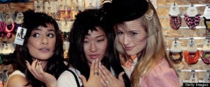 Cast of Glee at the Galleria mall Hot Topic in Los Angeles. Photo by Getty Images.