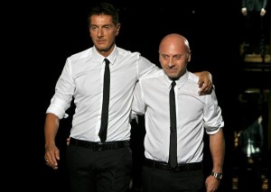 Italian fashion designers Domenico Dolce (L) and Stefano Gabbana. Photo by Filippo Monteforte / AFP - Getty Images.
