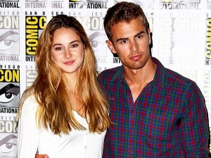 Divergent's Shailene Woodley (Tris) and Theo James (Four) show-up at Comic-Con.
