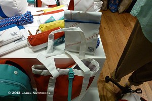 Herschel Supply Co. offered up a variety of styles including prep-inspired, sailing motifs on bags and backpacks. Hype's started for the America's Cup and the classic brand is on it.