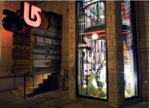 Burton's flagship store in Chicago. Each of their stores match the area where they are located or original themes.