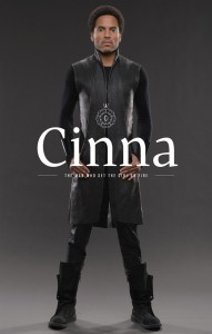 Cinna played by Lenny Kravitz takes on a rock 'r roll couture edge.