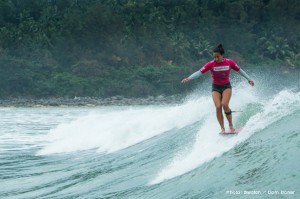 Chelsea Williams toes on the nose.