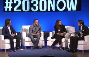 At the summit, the Linkin Park band members talked with UN energy policy specialist Bahareh Seyedi and Mashable CEO Pete Cashmore.