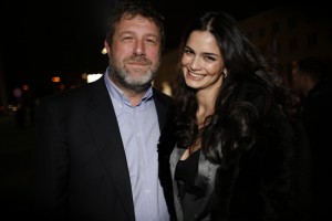 Muller with model Shermine Shahrivar. Bread & Butter attracts a broad range of celebrities, musicians, and fashion-industry players.