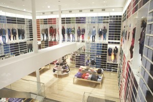 Inside Uniqlo's flagship store in NYC.