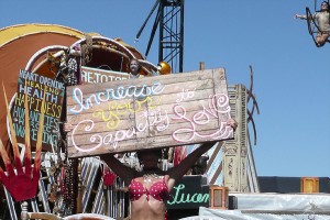 Lucent Dossier performs each year in the middle of the polo fields during Coachella.