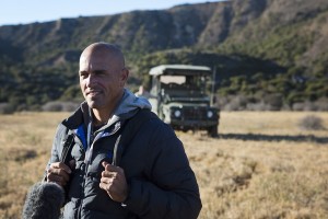 Kelly Slater meets with members of the Chipembere Rhino Foundation. All photos courtesy of ASP.