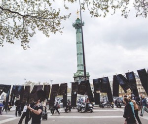 From Cheap Monday's opening in Paris.