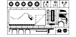 Freitag truck design plans which can be downloaded at their site for the competition.