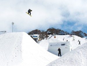 Stale Sandbech at The Mile High event in Australia as snowboarding competition gets underway in the Southern Hemisphere.