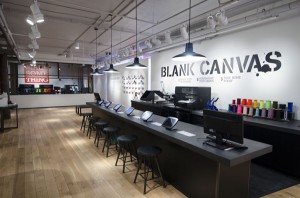 Converse adds Blank Canvas Customization area in their Soho Flagship store.